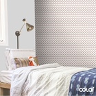 Papel De Parede Lavável Chevron Marrons 6m