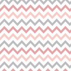 Papel De Parede Lavável Chevron Rosê E Cinzas 12m