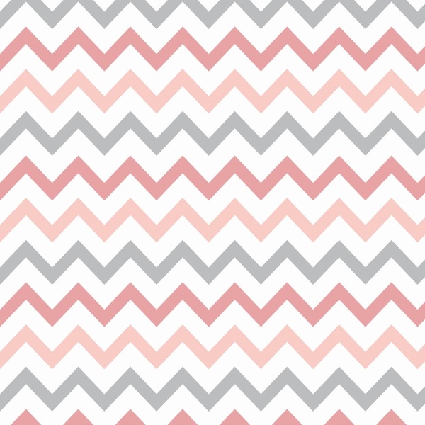 Papel De Parede Lavável Chevron Rosê E Cinzas 12m