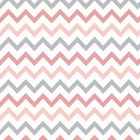 Papel De Parede Lavável Chevron Rosê E Cinzas 15m
