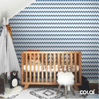 Papel De Parede Lavável Chevron Tons De Azul 3m