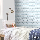 Papel De Parede Lavável Chevron Triangulares Com Âncoras 3m