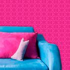 Papel De Parede Lavável Clássico Arabesco Roxo Ca0100