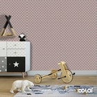 Papel De Parede Lavável Corações Com Fundo Cinza 15m