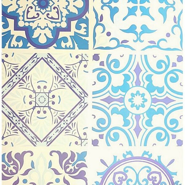 Papel De Parede Lavavel Cozinha Azulejo Português Hidráulico