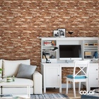 Papel De Parede Lavável Filete Pedra São Tomé Ferrugem 6m