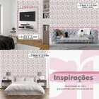 Papel De Parede Lavável Floral Azul Delicado Flores Naturais