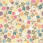 Papel De Parede Lavável Floral De Fundo Amarelo 15m