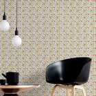 Papel De Parede Lavável Floral Margaridas Amarelas Natural Vi