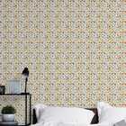 Papel De Parede Lavável Floral Margaridas Amarelas Natural Vi