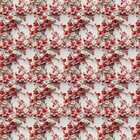 Papel De Parede Lavável Floral Moderno Vermelho Vivo Natural