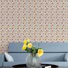 Papel De Parede Lavável Floral Rosas Vermelhas Delicadas Natu