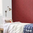 Papel De Parede Lavável Flores Em Tons Vermelhos 3m