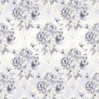 Papel De Parede Lavável Flores Fuscalvas Sombreadas 6m