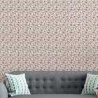 Papel De Parede Lavável Flores Rosas Plantas Decorativas Auto