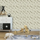 Papel De Parede Lavável Flores Sombreadas Vintage 6m