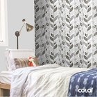 Papel De Parede Lavável Folhagens Em Preto E Branco 9m