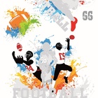 Papel De Parede Lavável Futebol Americano E Tintas 15m