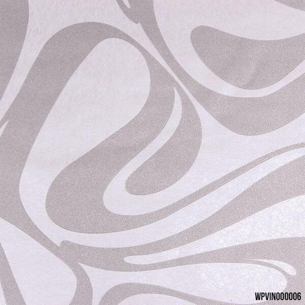 Papel De Parede Lavável Geométrico Rose E Cinza Metalizado