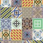 Papel De Parede Lavável Ladrilho Azulejo Português 6m