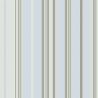 Papel De Parede Lavável Listrado Azul Claro E Verde 6m