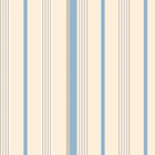 Papel De Parede Lavável Listrado Azul E Amarelo 18m