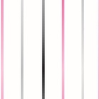 Papel De Parede Lavável Listrado Rosa, Cinza E Preto 3m