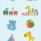 Papel De Parede Lavável Listras Douradas Coroadas