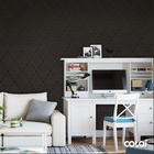 Papel De Parede Lavável Losango De Fundo Marrom 18m