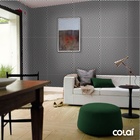 Papel De Parede Lavável Mini Xadrez Preto E Branco 6m