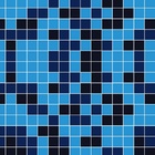 Papel De Parede Lavável Pastilhas Azuis E Pretas 15m