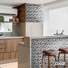 Papel De Parede Lavável Pastilhas Chumbo E Preto 12m