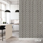 Papel De Parede Lavável Pastilhas Em Tons Escuros 9m