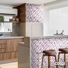 Papel De Parede Lavável Pastilhas Nácar E Violáceo 9m