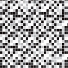 Papel De Parede Lavável Pastilhas Pretas E Cinzas 15m