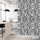 Papel De Parede Lavável Pastilhas Tons De Cinza 12m