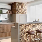 Papel De Parede Lavável Pastilhas Tons De Marrom 9m