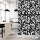 Papel De Parede Lavável Pastilhas Tons De Preto 9m