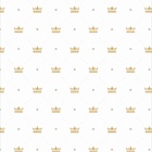 Papel De Parede Lavável Pequenas Coroas Douradas 18m