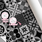 Papel De Parede Lavável Pia E Cozinha Português Preto 10m