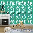 Papel De Parede Lavável Radical Fundo Verde 18m