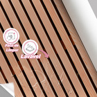 Papel De Parede Lavável Ripado De Madeira Vertical Natural Au