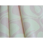 Papel De Parede Lavável - Rosa Com Detalhes Em Creme - Lindo