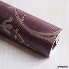 Papel De Parede Lavável Roxo Estampado