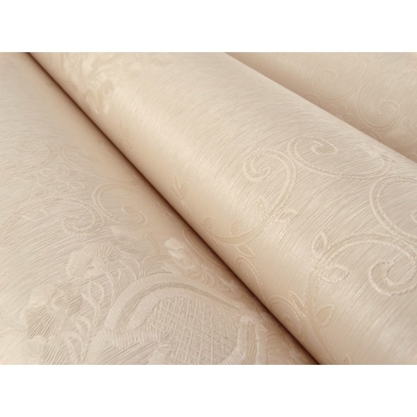 Papel De Parede Lavável - Salmão Claro -  Rolo Com 10m X 53cm