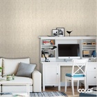 Papel De Parede Lavável Textura Riscada Marrom Clara 12m