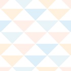 Papel De Parede Lavável Triângulos Azuis E Rosas 6m