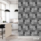 Papel De Parede Lavável Vidrado Português Cinza 18m