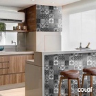 Papel De Parede Lavável Vidrado Português Cinza 3m