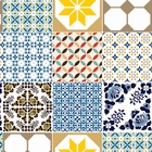 Papel De Parede Lavável Vidrado Português Colorido 3m